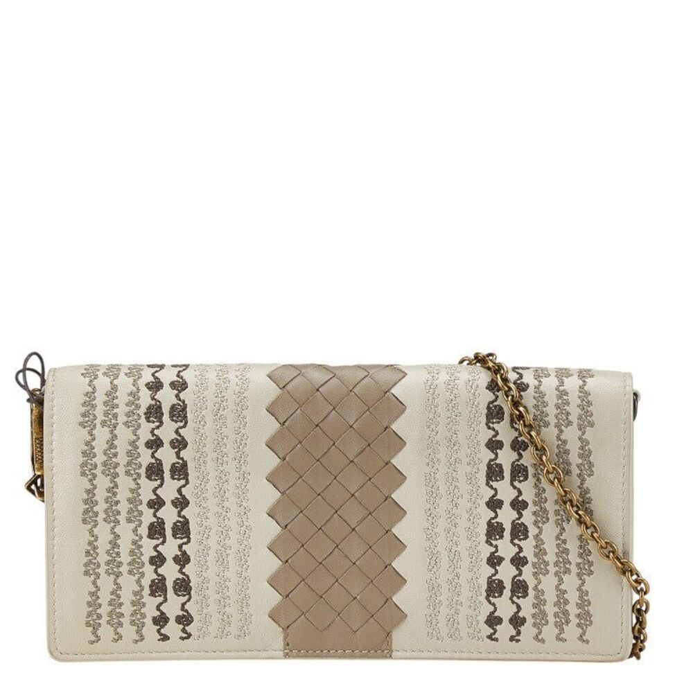 Bottega Veneta Intrecciato Chain Long Wallet